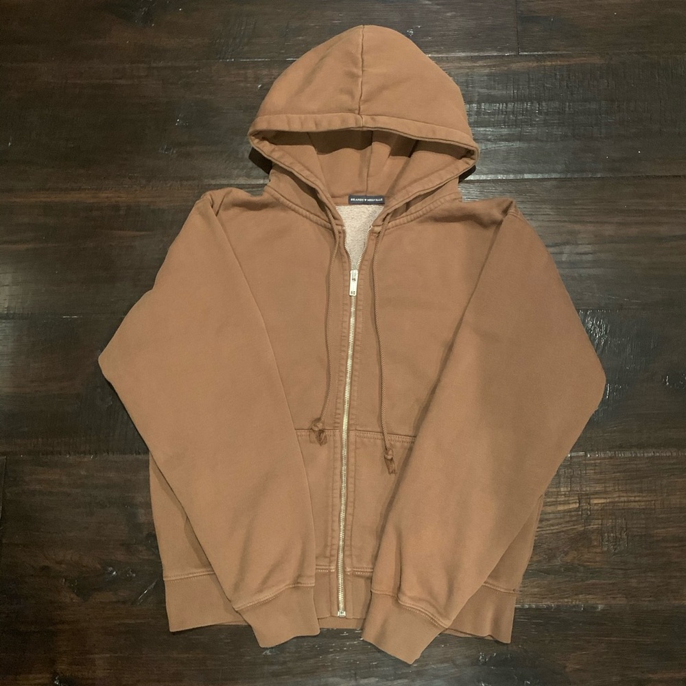 BROWN BRANDY MELVILLE CHRISTY HOODIE